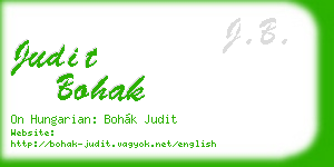 judit bohak business card